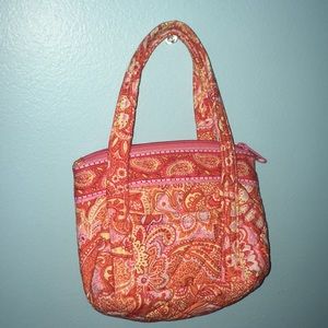 Vera Bradley Mini Purse/Tote; Sherbet pattern 2004